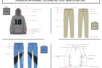 do fashion tech pack and garment illustration