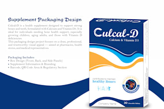 design pharmaceutical packaging, label, box and supplement packaging