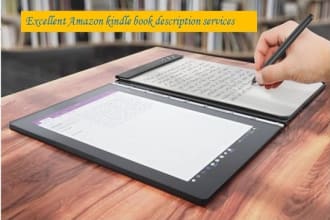 write a professional book description for you
