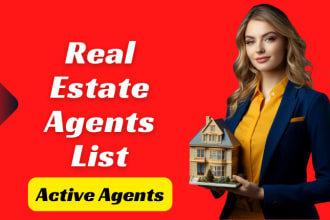 provide real estate agents, realtors emails, and contacts