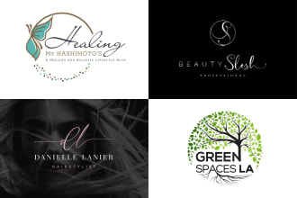 design natural wellness health spa yoga beauty logo
