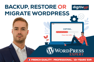backup, restore, transfer, clone or migrate your wordpress