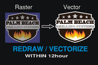 convert image or logo to vector ai,png, svg, within 12 hours
