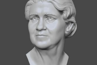 a 3d portrait for 3d printing