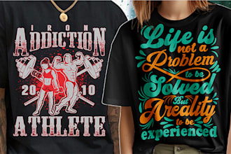 do t shirt design typography and custom t shirt  graphic tee