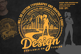 do t shirt design typography and custom t shirt  graphic tee