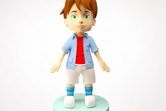 do detailed 3d cartoon character modeling for animation