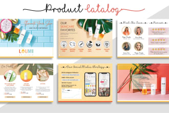 design professional lookbook, product catalog, brochure, linesheet, catalogue