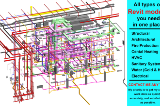 do mep, architecture, structure and mep models using revit