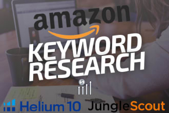 do seo amazon keyword research and competitor research for amazon listing