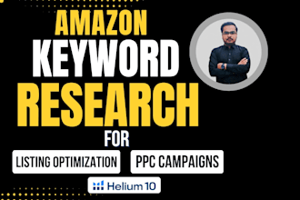 do amazon keyword research for PPC and listing optimization