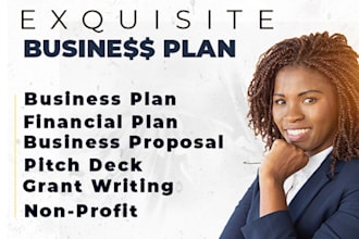 write a sba, investor ready business plan, proposal,  for your business