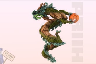 make a professional minecraft  organic build for you