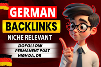 create  german dofollow backlinks for germany de deutsche SEO  link bulding