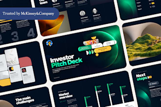 design an amazing investor pitch deck powerpoint presentation