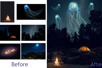 create unique photo composites and manipulations for you