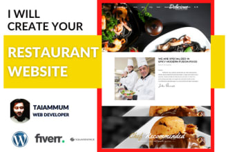 design a restaurant website with wordpress, online food order system