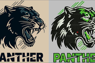 embroidery digitizing logo, digitize image for  design to dst file