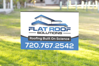 create a yard sign design for you in 24 hours