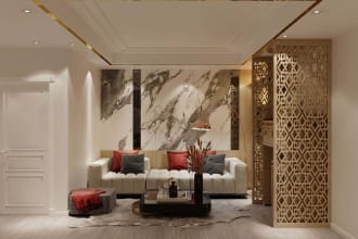 house design , 3d space, small perspective