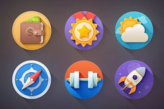 create logo and icon set design