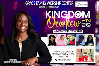design a modern church flyer in 12 hours