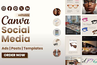 design social media posts and canva templates
