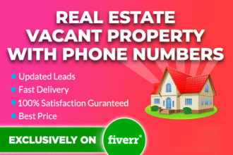 provide vacant property leads with skip tracing