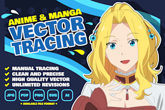 turn your anime or manga character art into vector