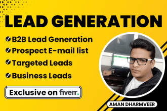do b2b lead generation and build prospect email list