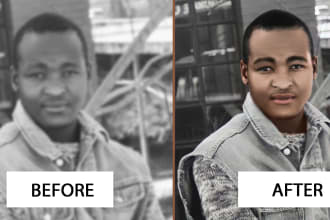 restore, repair fix damaged photo, improve image
