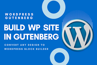make your wordpress site in gutenberg
