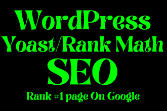 do complete wordpress on page SEO optimization for the fastest ranking