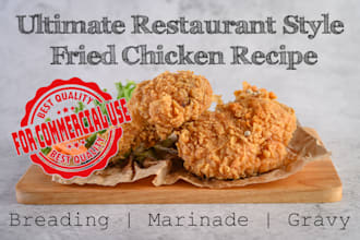 give you a restaurant style crispy fried chicken recipe for commercial use