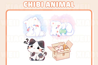 draw cute animal chibi kawaii