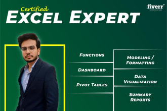 do ms excel related tasks and fix any kind of excel issue