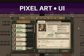 create pixel art UI for your game