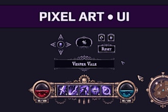 create pixel art UI for your game
