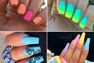 super cute birthday nails ideas