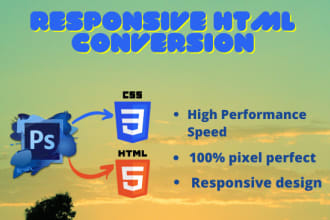convert psd to html and css
