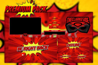provide twitch logo,twitch overlay, panel, alerts