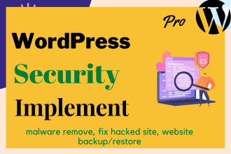 implement  wordpress security and  remove malware