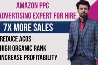 setup,optimize and manage amazon PPC ads campaigns sponsored advertising