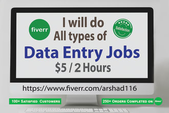 be your personal virtual assistant for data entry and admin
