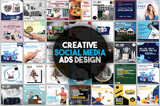 creative social media design, post, banner ads