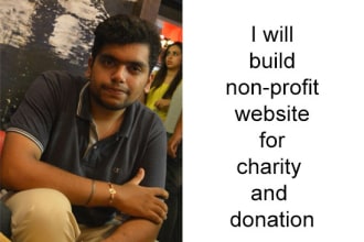 build nonprofit website for charity and donation