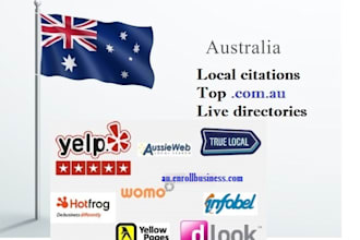 do top au local citations, directory submission, backlinks