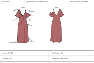 create your clothing technical drawing