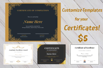 create custom certificate template designs