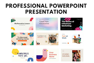 create a modern powerpoint presentation design